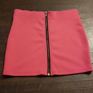 Pink & Gold mini skirt
